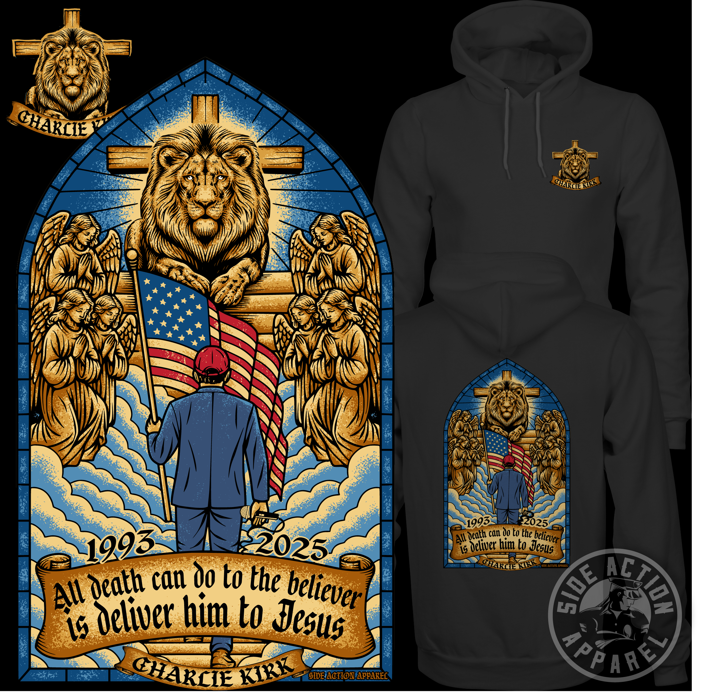The Faithful Servant - Charlie Kirk Tribute Hoodie