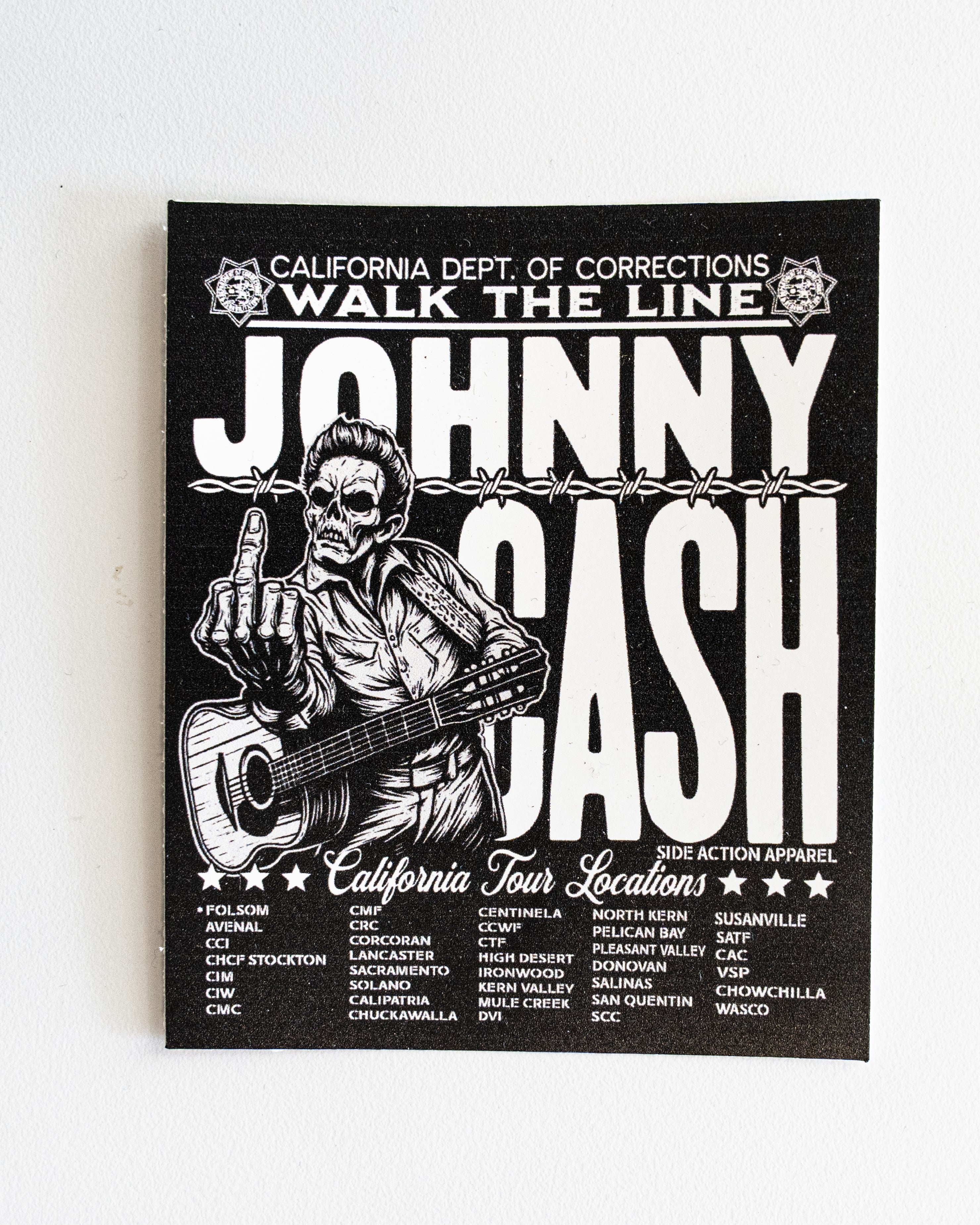 Sticker - Johnny Cash x CDCR