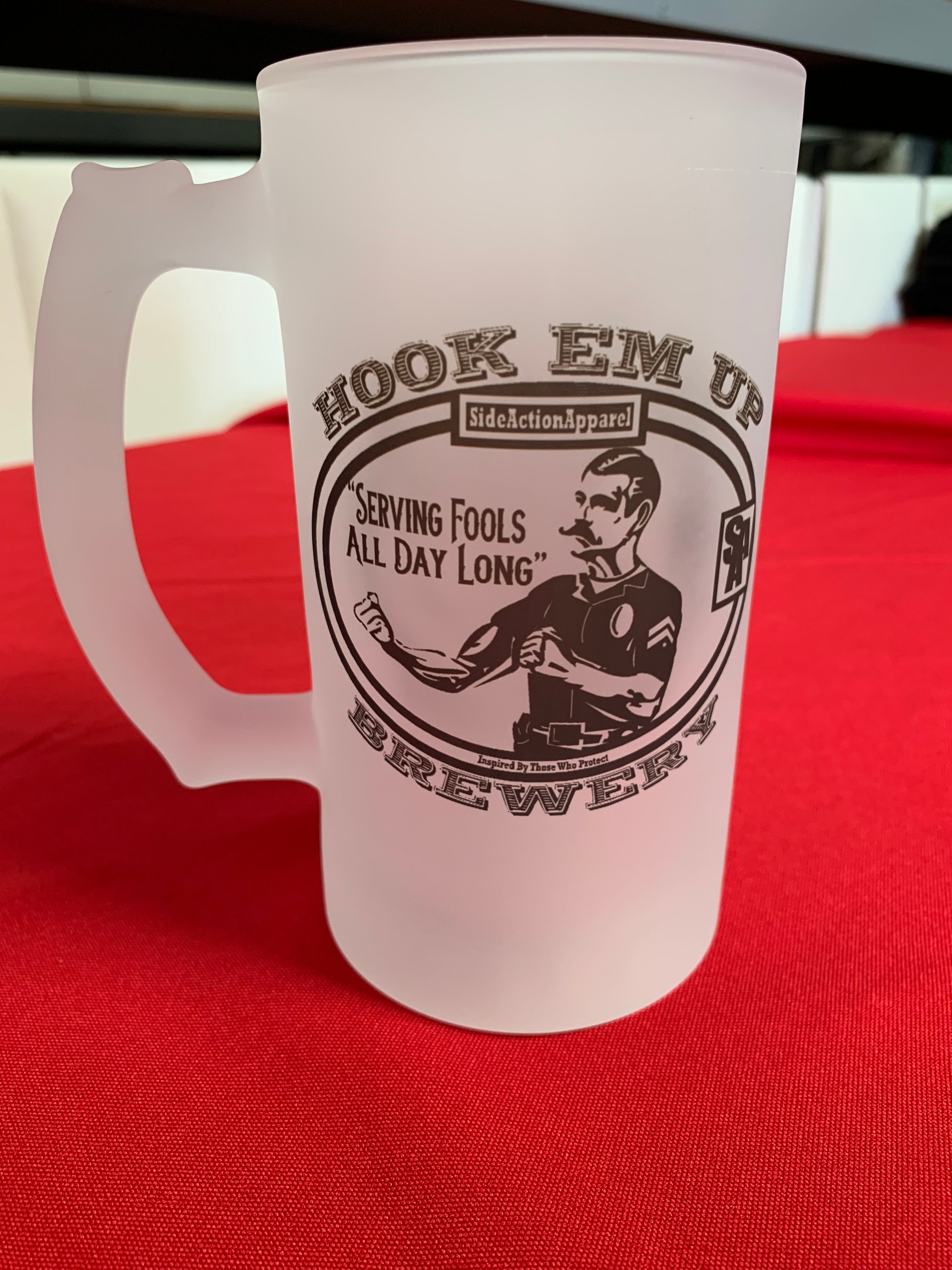 Hook Em Up Beer Mug