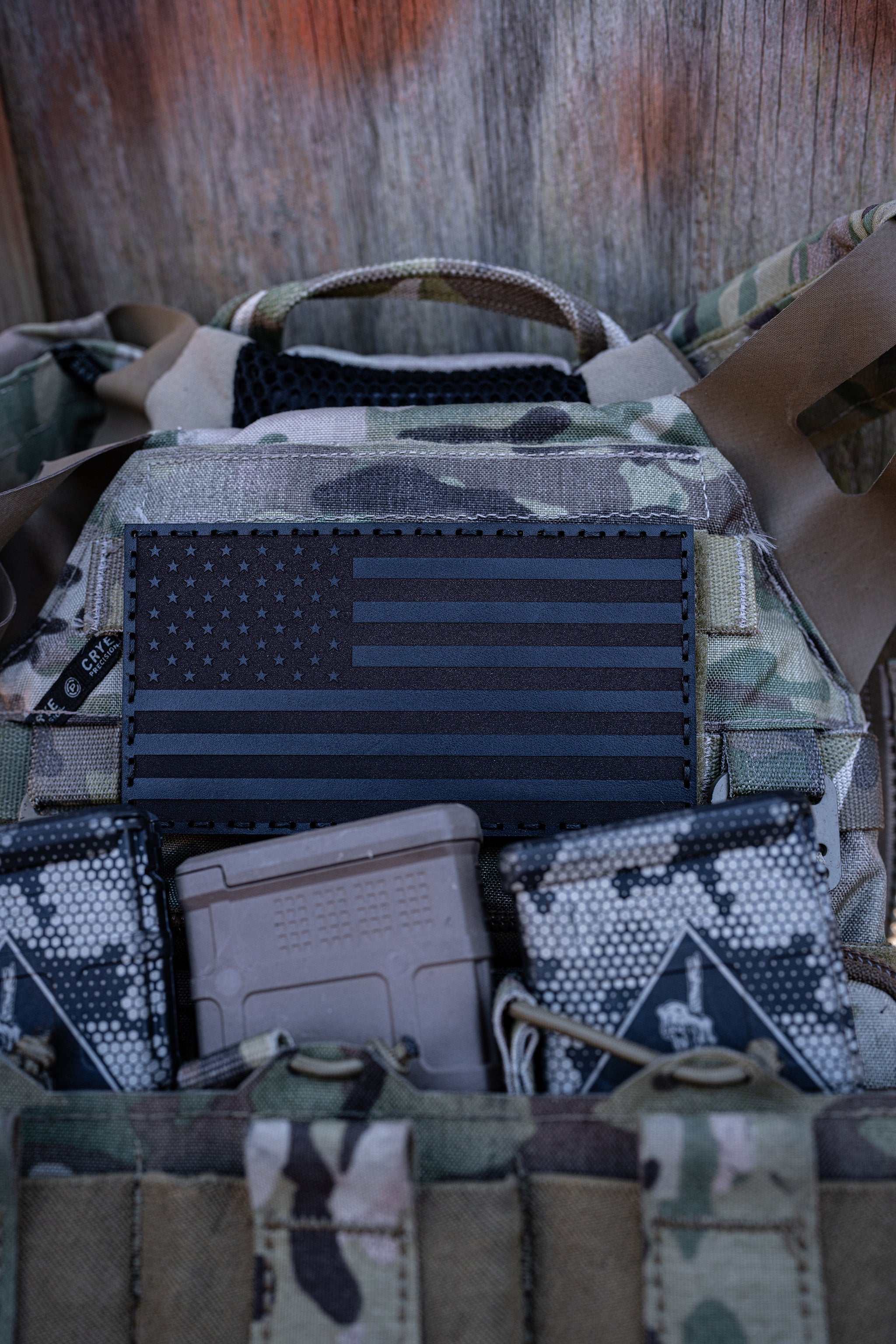 American Flag Leather Patch