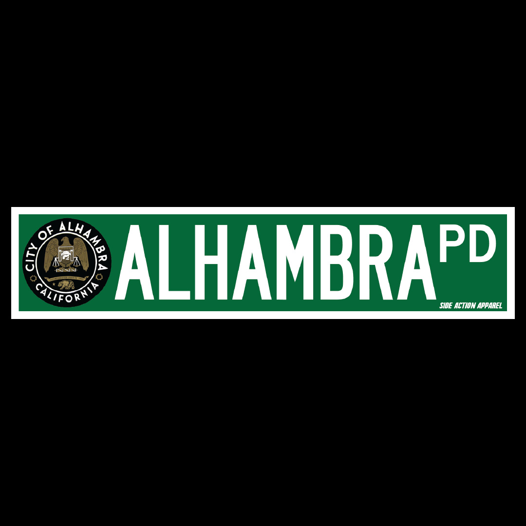 Street Sign - Alhambra PD