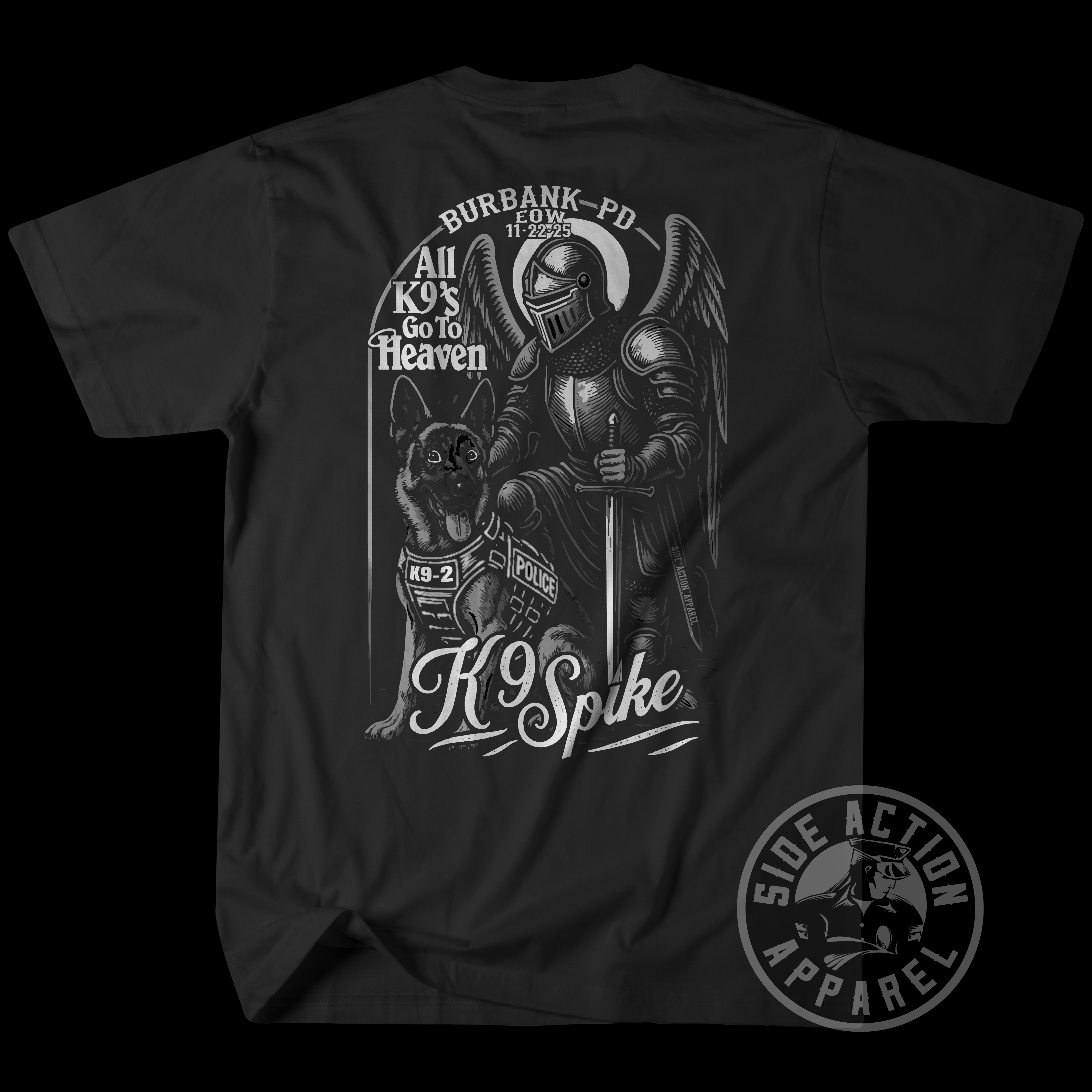 Tribute Shirt - Burbank PD K9 Spike
