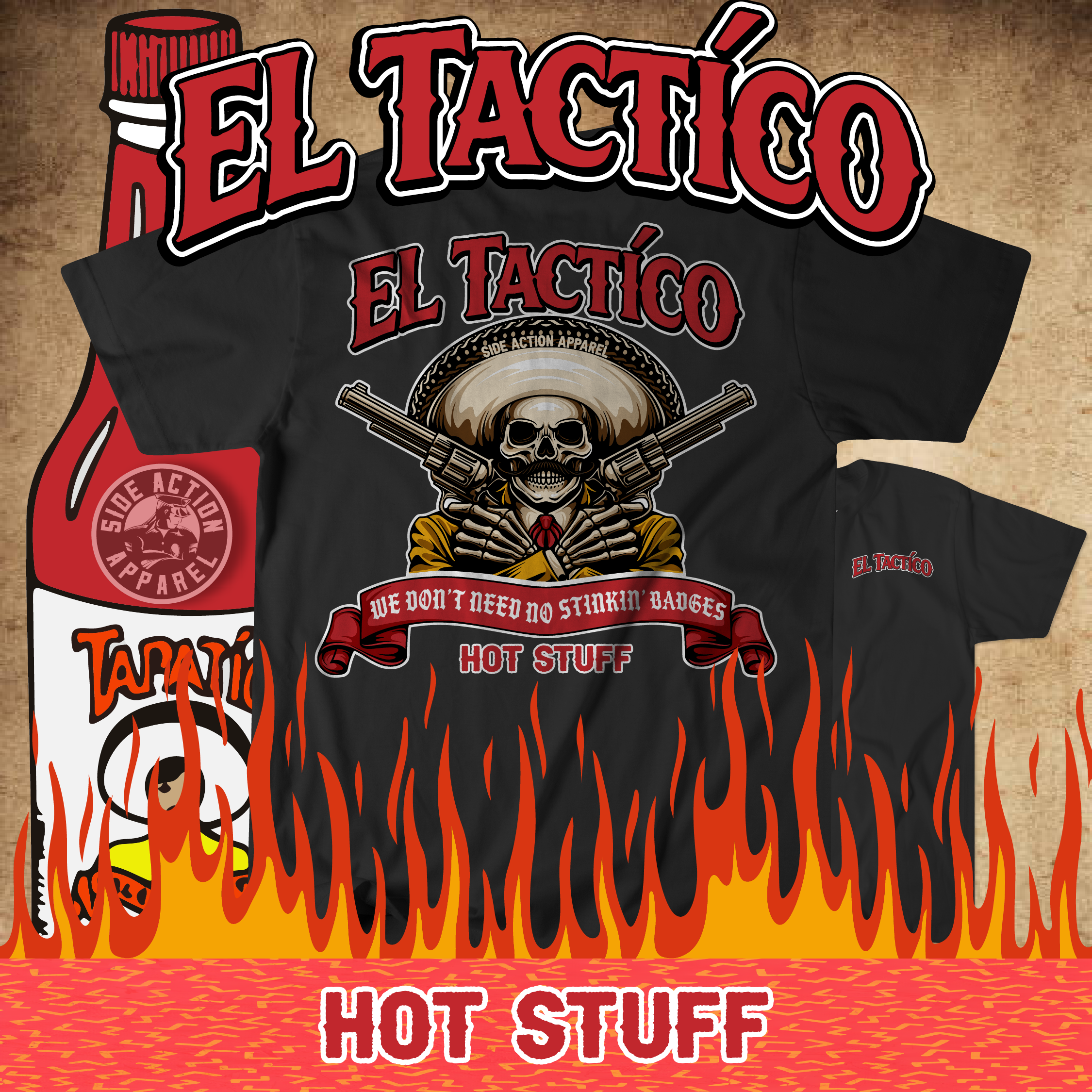 bandidos support gear El Tactico 3XL / Black