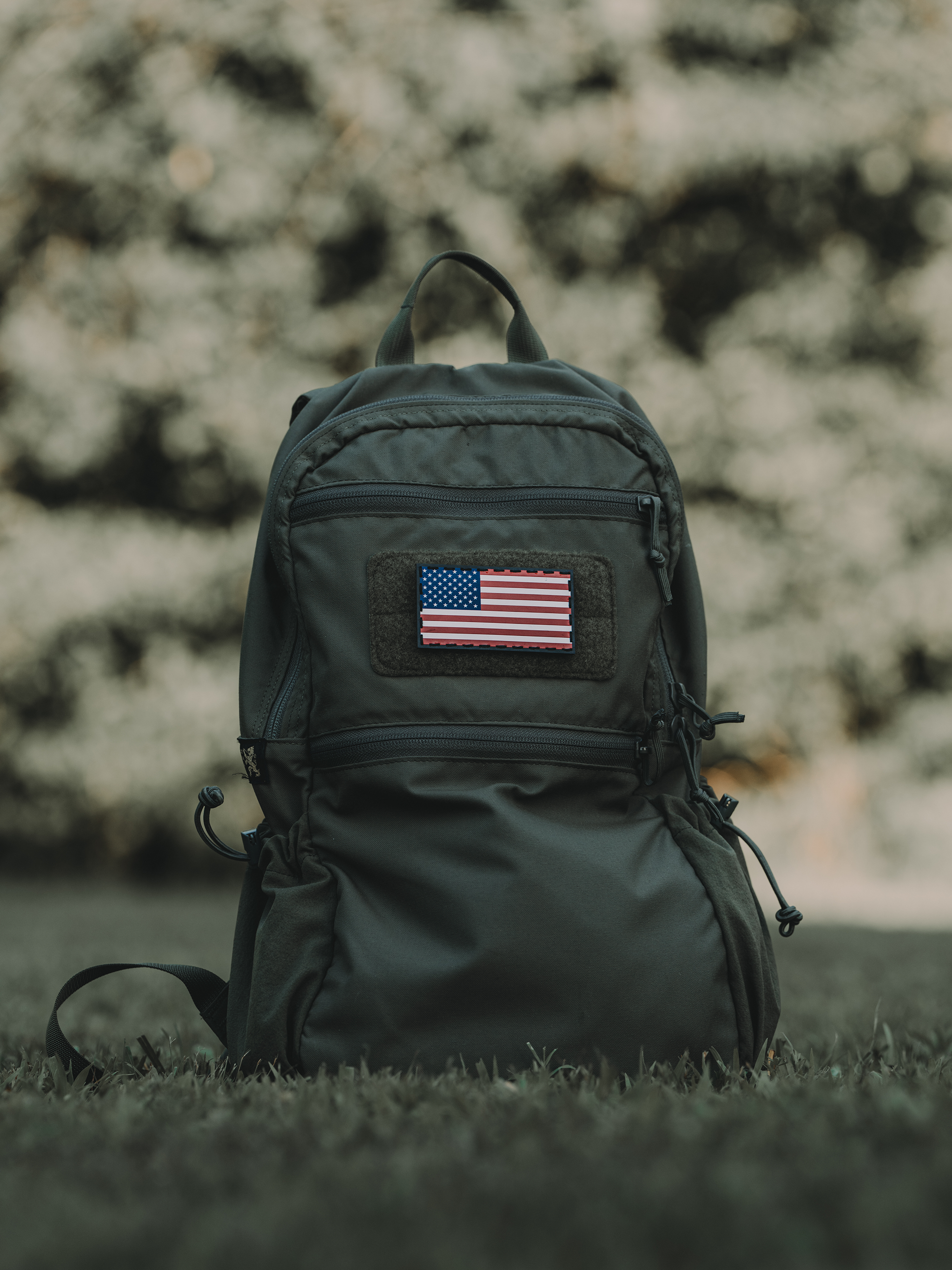 American Flag Leather Patch - UV Print