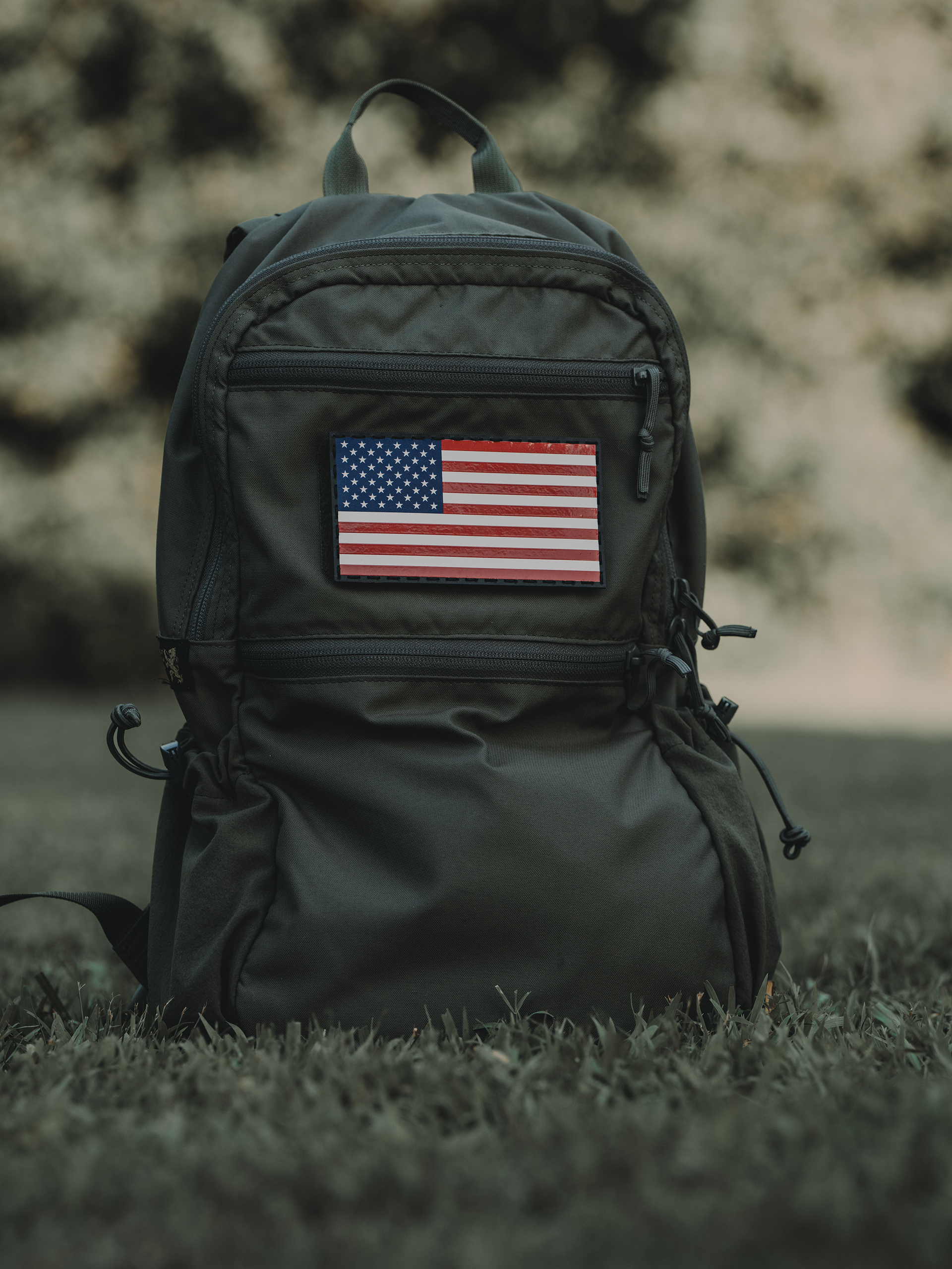 American Flag Leather Patch