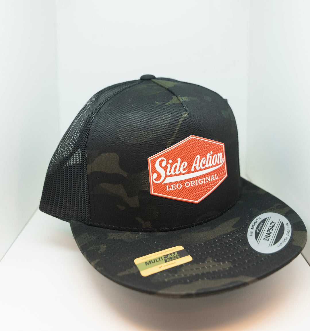 LEO Original Red Logo - Black Camo Hat