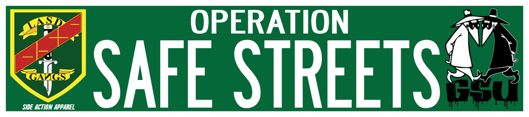 Street sign- Operation Safe Streets