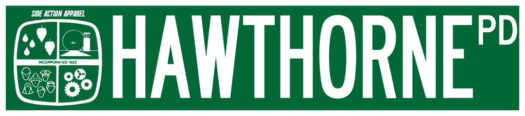 Street sign- Hawthorne PD