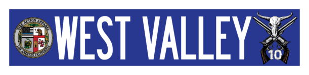 Street sign- West Valley