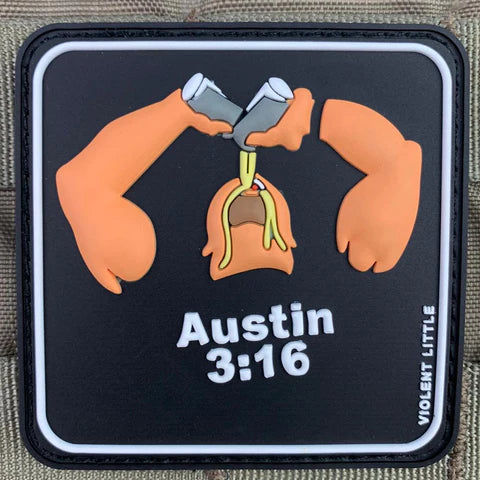 CRUSHING WRESTLING BEERS MORALE PATCH