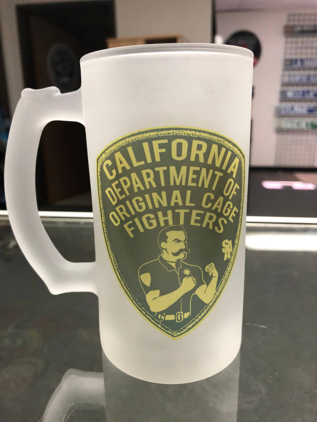 Cage Fighter Beer Mug