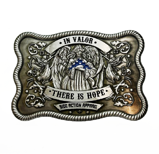 Credit Card Belt buckle: In valor there is hope