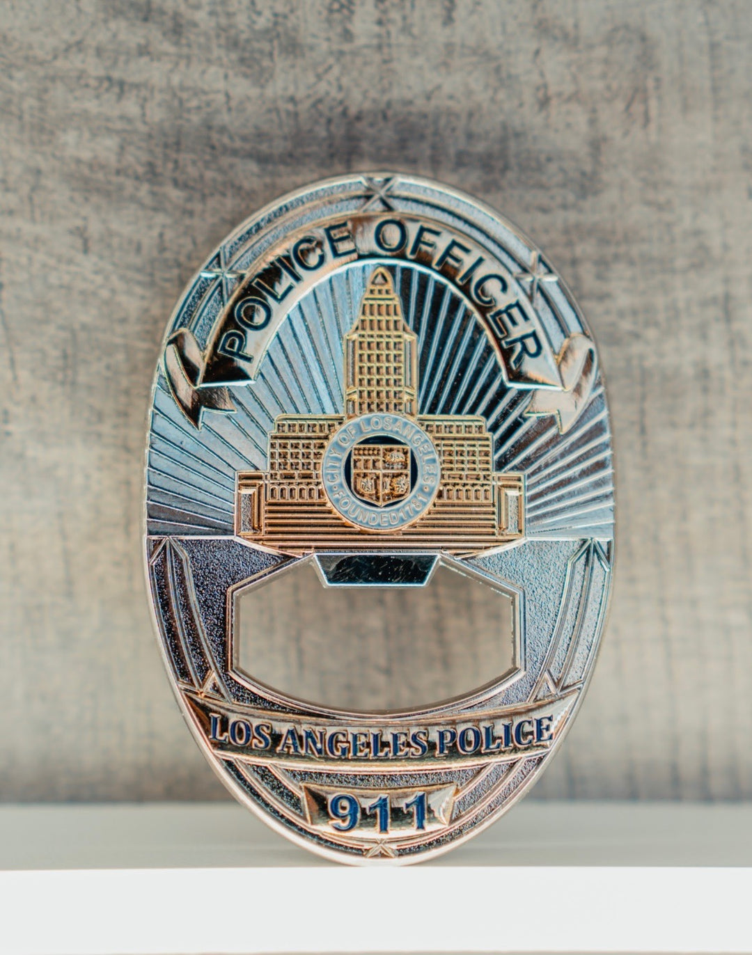 LAPD Badge Bottle Opener