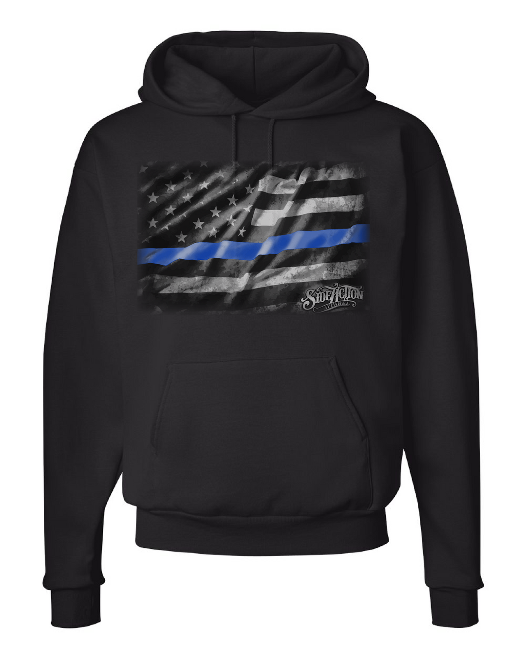 Blue Line Flag Hoodie